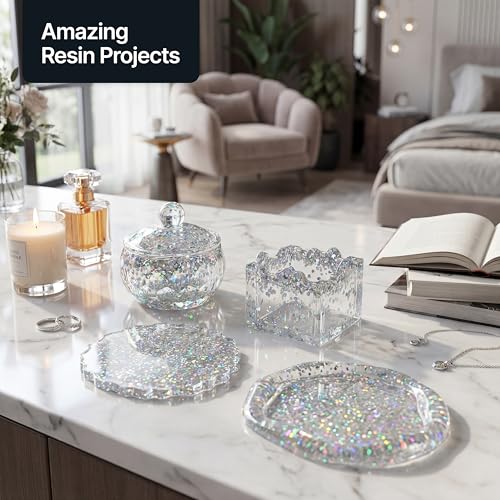 Craft Glitter Silver Holographic 100g Super Chunky Glitter (3.5 Ounce)