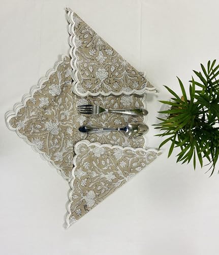 Hand Block Print Cloth Napkins (4 Count)