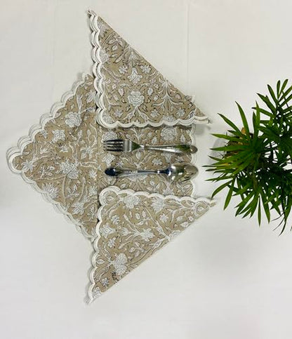 Hand Block Print Cloth Napkins (4 Count)