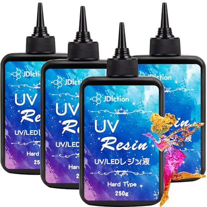 UV Resin 1000g Ultra Clear Hard Type for Jewelry Making (169.07 Fl Oz)