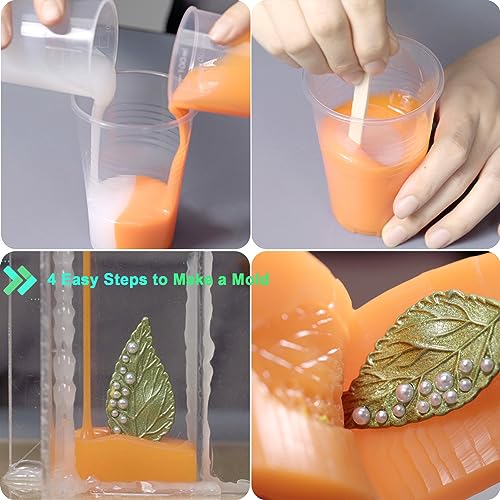 Silicone Mold Making Kit 15A Persimmon Orange Trial 2.2 Lbs