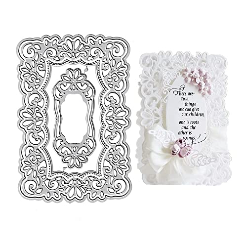 Lace Flowers Background Frame Cutting Dies