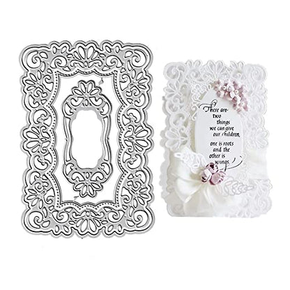 Lace Flowers Background Frame Cutting Dies