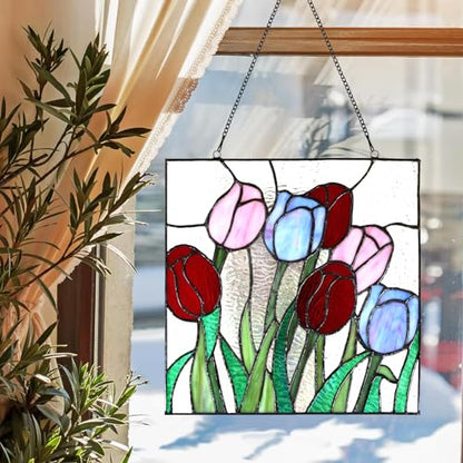 PA0004 Stained Glass Hanging Panel