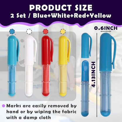 8PCS Sewing Chalk for Fabric (8 Count)