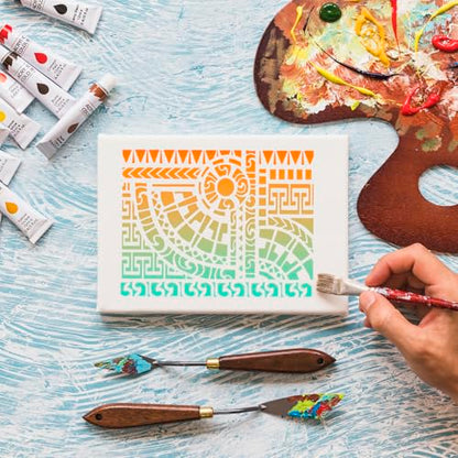 Stencils for Crafts Reusable Texture Stencils for Painting 10"x8" (15 Count)