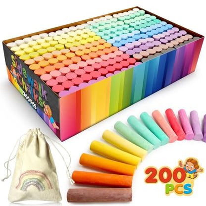 Sidewalk Chalks Set (200 Count)