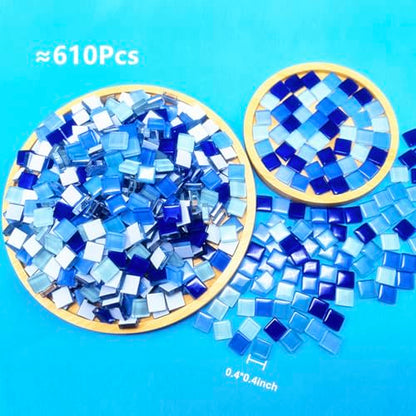 500G 1.1LB Bulk Crystal Mosaic Tiles (17.6 Ounce)