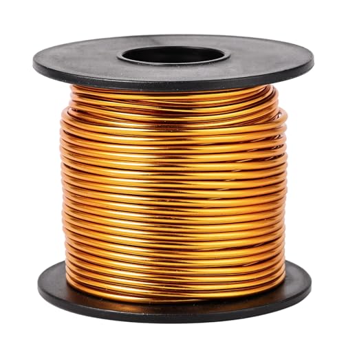 75FT 16 Gauge Bendable Dark Gold Aluminum Craft Wire for DIY Jewelry Making (75 Foot)