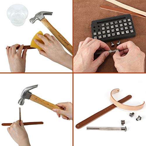 37 Pieces Leathercarft Stamping Tool Set (37 Count)