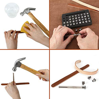 37 Pieces Leathercarft Stamping Tool Set (37 Count)