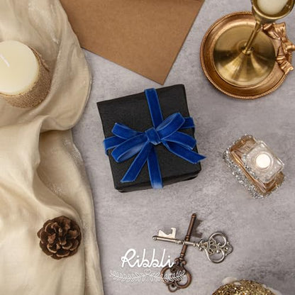 Polyester Royal Blue Velvet Ribbon