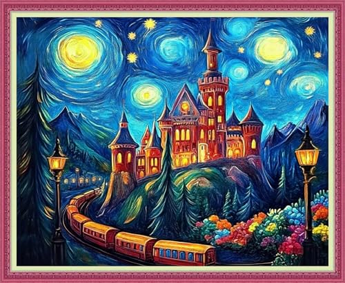 Cross Stitch Stamped Full Embroidery Kits DIY 11CT Cotton Thread Printed DIY Needlepoint Kits Craft Needlework Set Cross