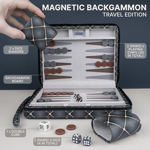 Magnetic Travel Backgammon Sets for Adults