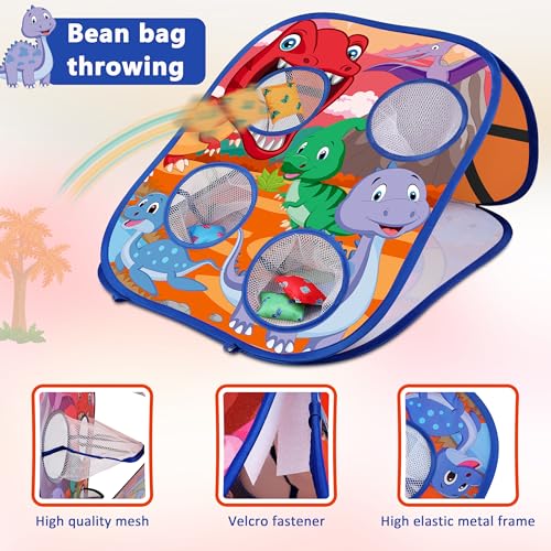 Dinosaur Bean Bag Toss Game Toy Outdoor Toss Game (26 Count)