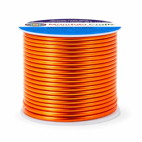 12 Gauge Orange Anodized Aluminum Craft Wire