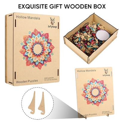 Mandala Wooden Puzzle (500 Count)