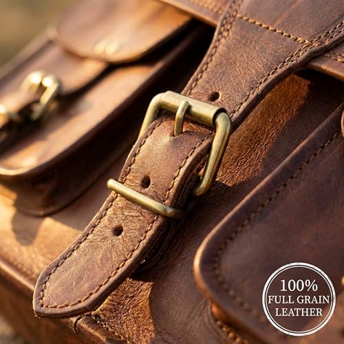 Leather Messenger Bag for Men