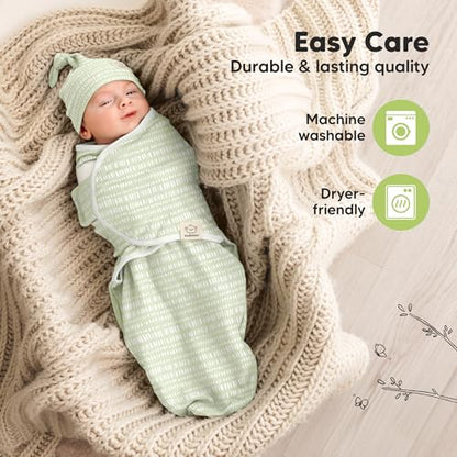 3pk Organic Swaddles for Newborns Girls