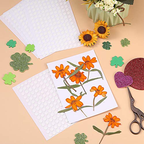 500 Pcs Double Sided Adhesive Dots Clear Glue Point Tape Stickers Balloon Glue Round Mini No Traces Adhesive Sticker Dot Sticker for Classroom Decor Craft DIY Office (500 Count)