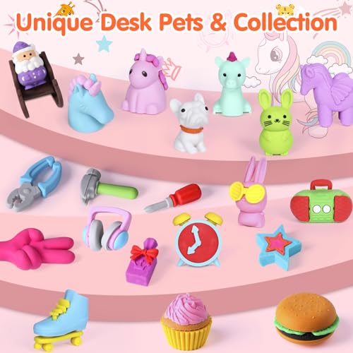 60 Pcs Animal Desk Pets (60 Count)