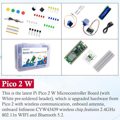 Starter Kit for Raspberry Pi Pico 2 W