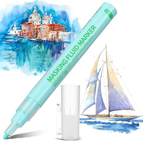 2 Pcs Masking Fluid Pen for Watercolor Painting (2 Count)