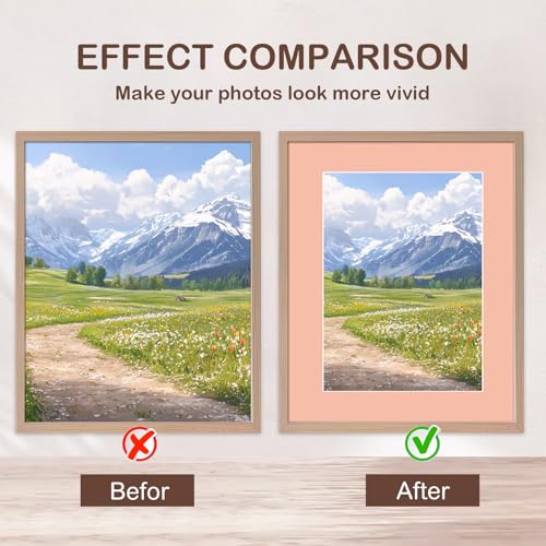 15 Pack Picture Mats 8.5 x 11 for 6 x 8 Photos