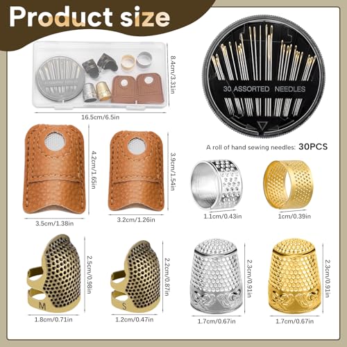 Thimbles for Hand Sewing (8 Count)
