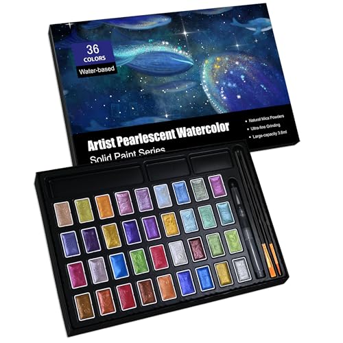 Shimmer Watercolor Paint Set (12 Count)