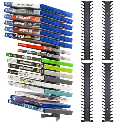 Video Game Storage Wall Mount Game Case Holder (72 Count)