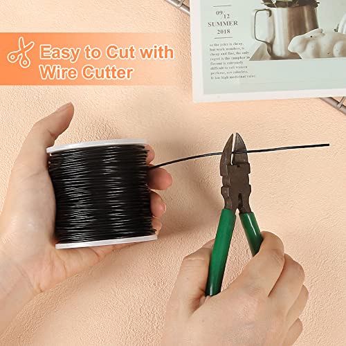 164ft 15 Gauge 1.5mm Aluminum Wire Black Bendable for Jewelry