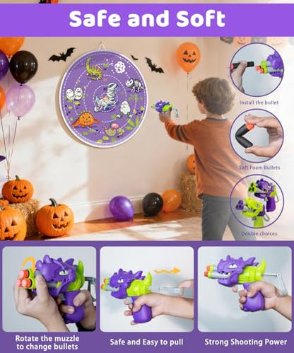 2 in 1 29" Large LED Dart Board for Kids (6 Count)