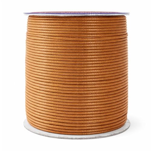 1.5mm Caramel Waxed Cord (327 Foot)