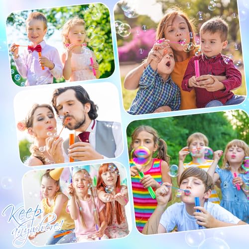 36 Pcs Mini Bubble Wands for Party Favors & Classroom Prizes (36 Count)