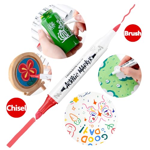 12 Colors Chisel and Brush Dual (12 Count)