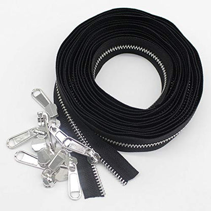 5 Metal Zippers by The Yard Bulk 4 Yards