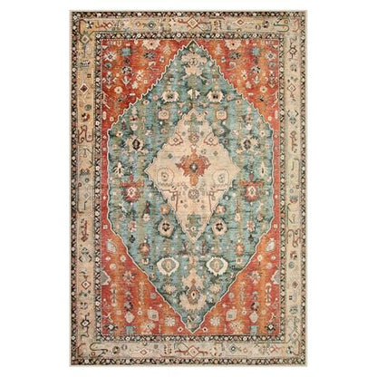 Felice Boho Tribal 5x7 Washable Living Room Bedroom Rug