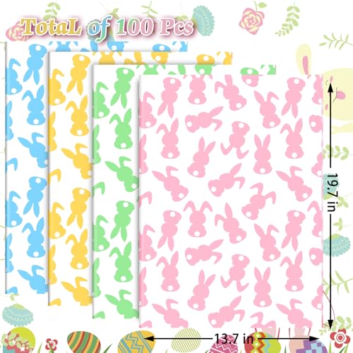 100 Sheets Easter Bunny Tissue Paper (100 Count)
