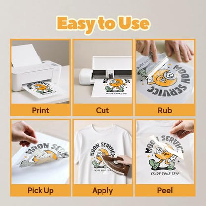 Heat Transfer Mask & Heat Transfer Paper for Light Fabric (20 Count)
