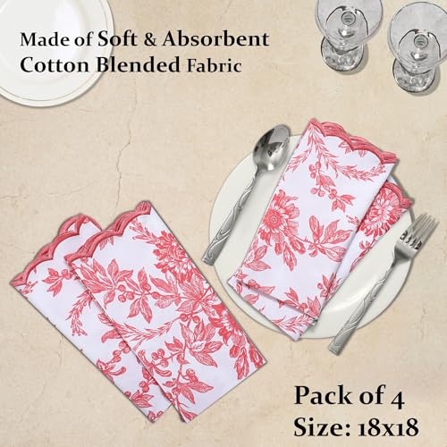Hand Block Print Cloth Napkins (4 Count)