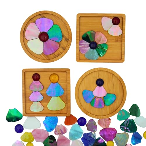Iridescent Flower Mosaic Tiles