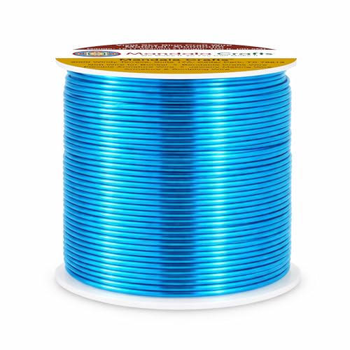 18 Gauge Vivid Sky Blue Anodized Aluminum Craft Wire (100 Foot)