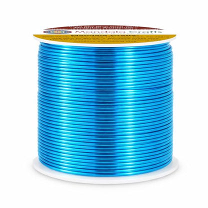 18 Gauge Vivid Sky Blue Anodized Aluminum Craft Wire (100 Foot)
