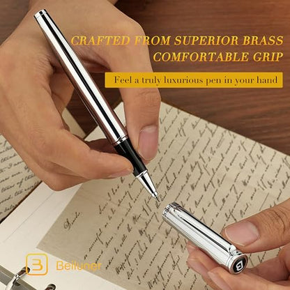 Luxury Silver Rollerball Pen