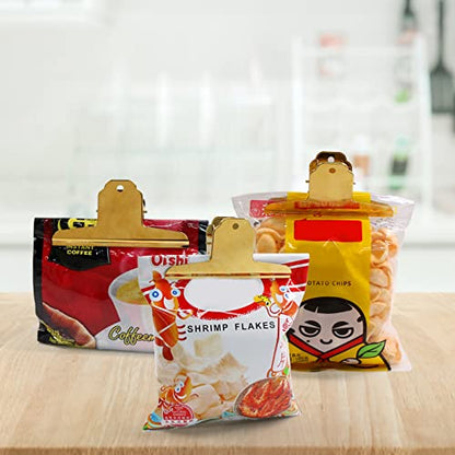 Gold Metal Bulldog Paper Clips (3 Count)