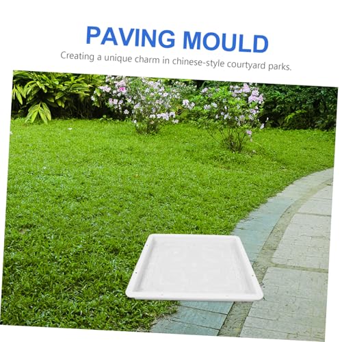 Garden Concrete Paving Mold Diy Stepping Stone Kit Square Paver Brick Mould