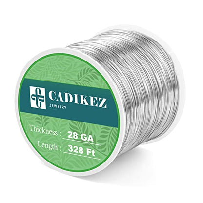 328FT 26 Gauge Craft Wire Jewelry Wire Copper Metal Wire for Jewelry Making