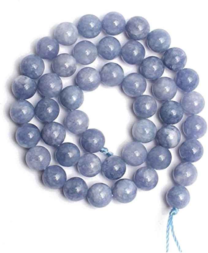 35pcs Adabele Natural Opaque Tanzanite Quartz Healing Gemstone 10mm Round Loose Beads Gem Stone Spacer for DIY Craft Jewelry Making GH1-10