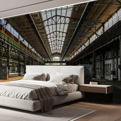 Wall Sticker Wall Mural Industrial Interior of an Old Factory Building